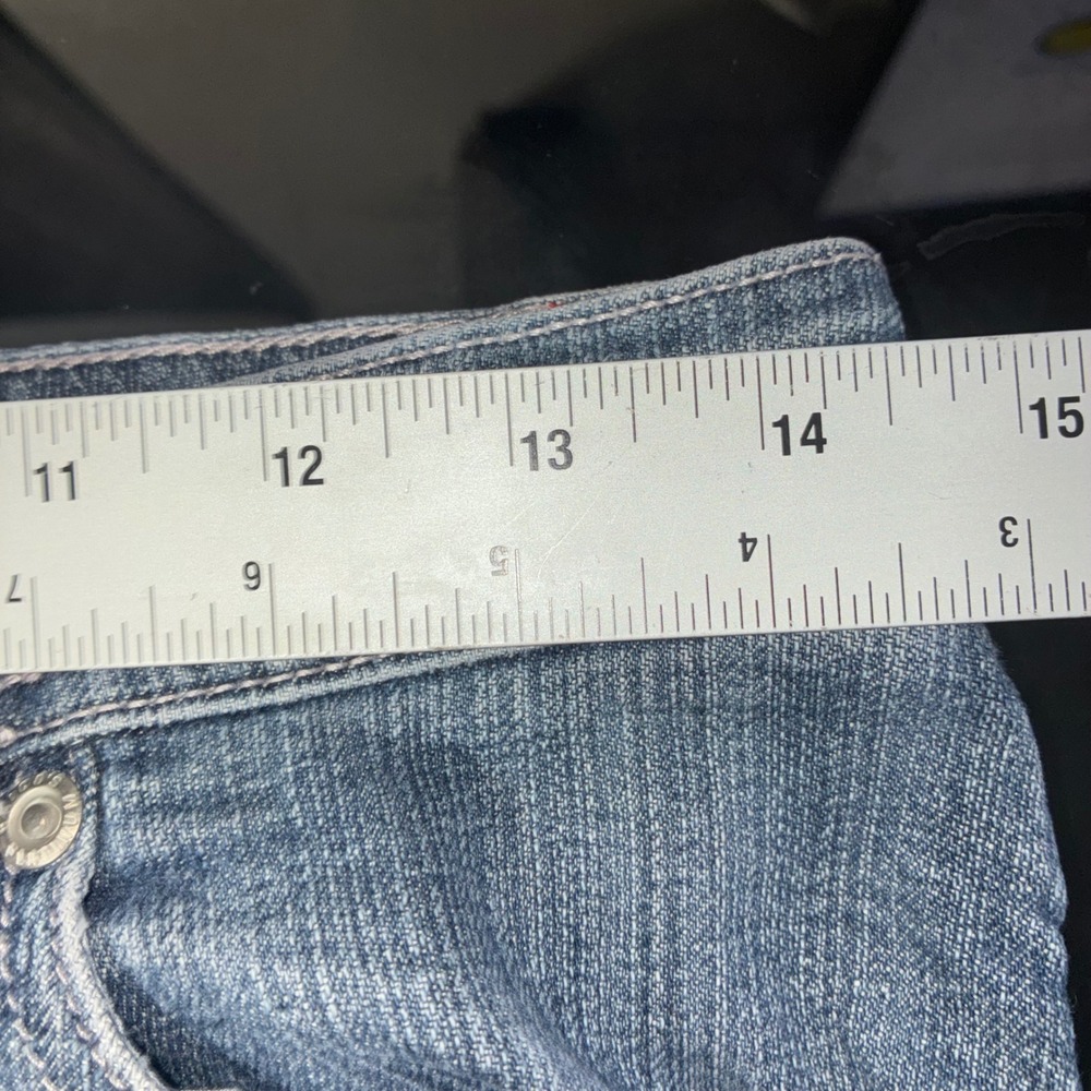 Chico's Platinum Quartz MR Blue Jeans Straight Leg Women Size 1 Reg (US 8) - Picture 5 of 9